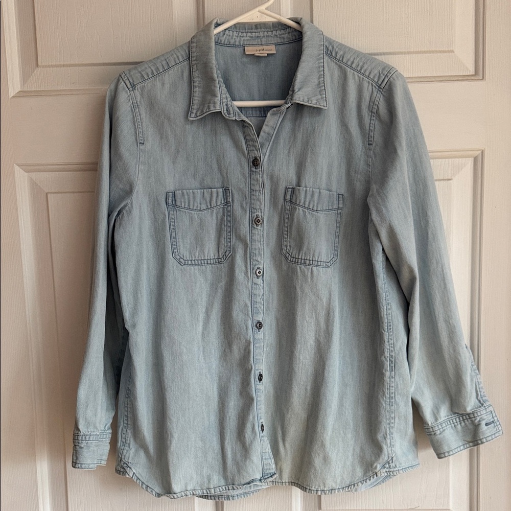 J. Jill Denim Light Blue Shirt